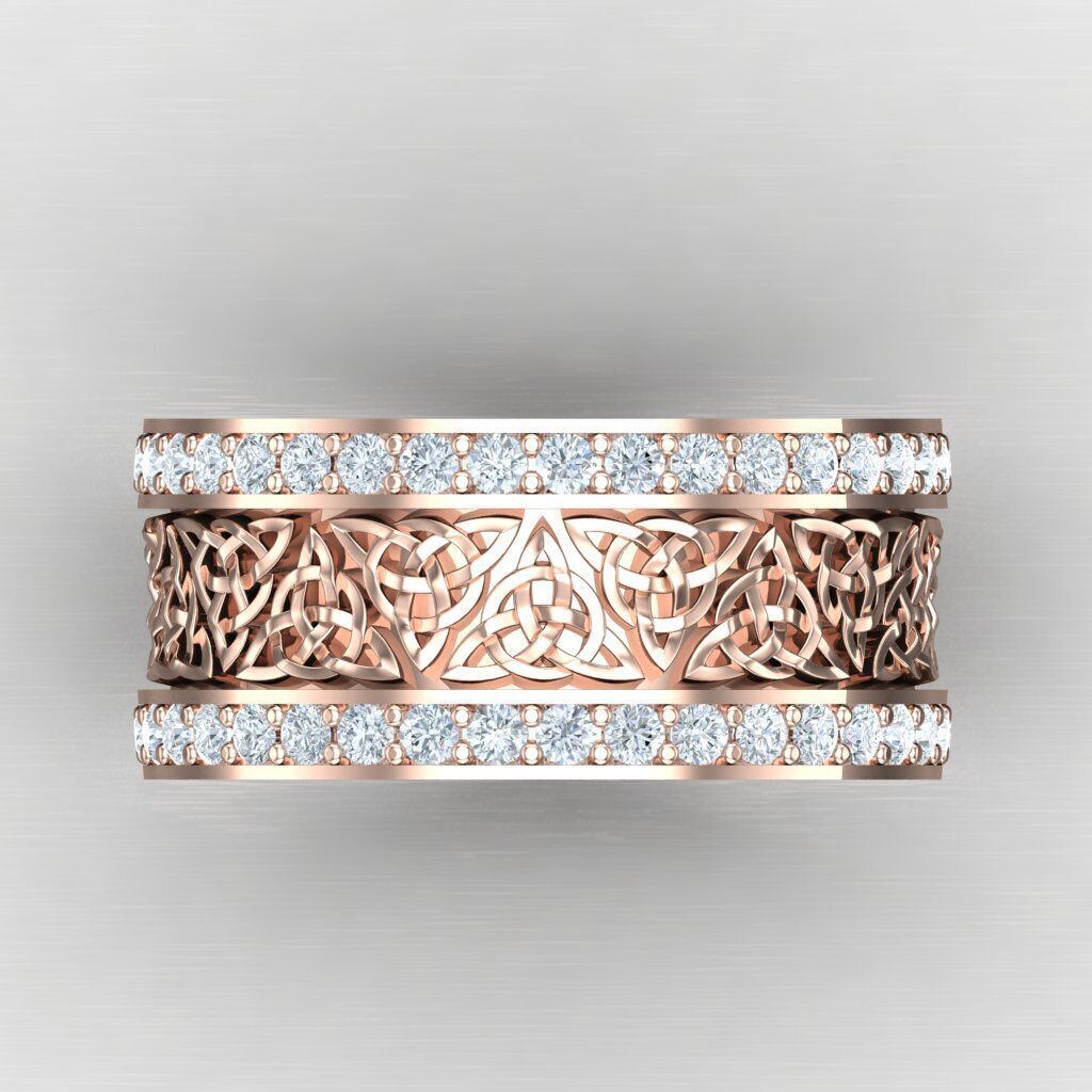 Wedding Men Ring 2MR049 3D model_9