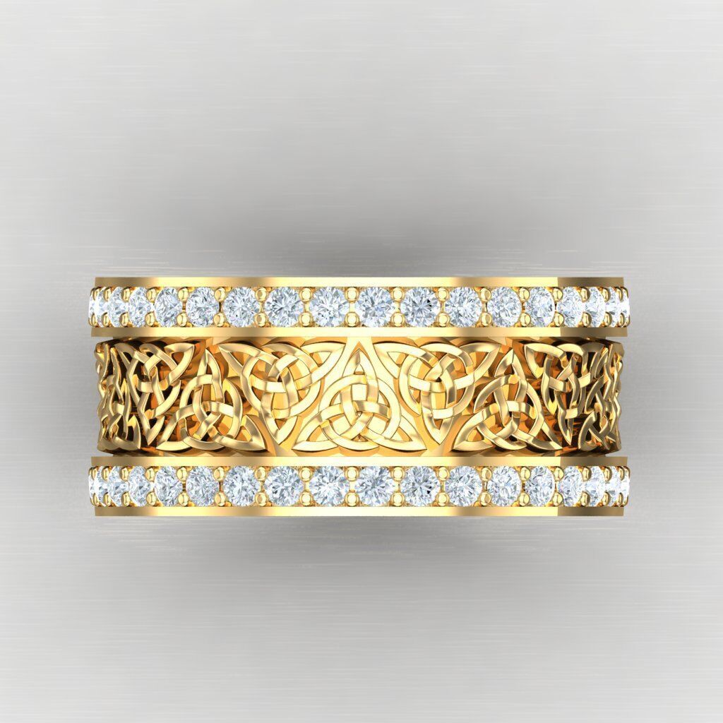 Wedding Men Ring 2MR049 3D model_10