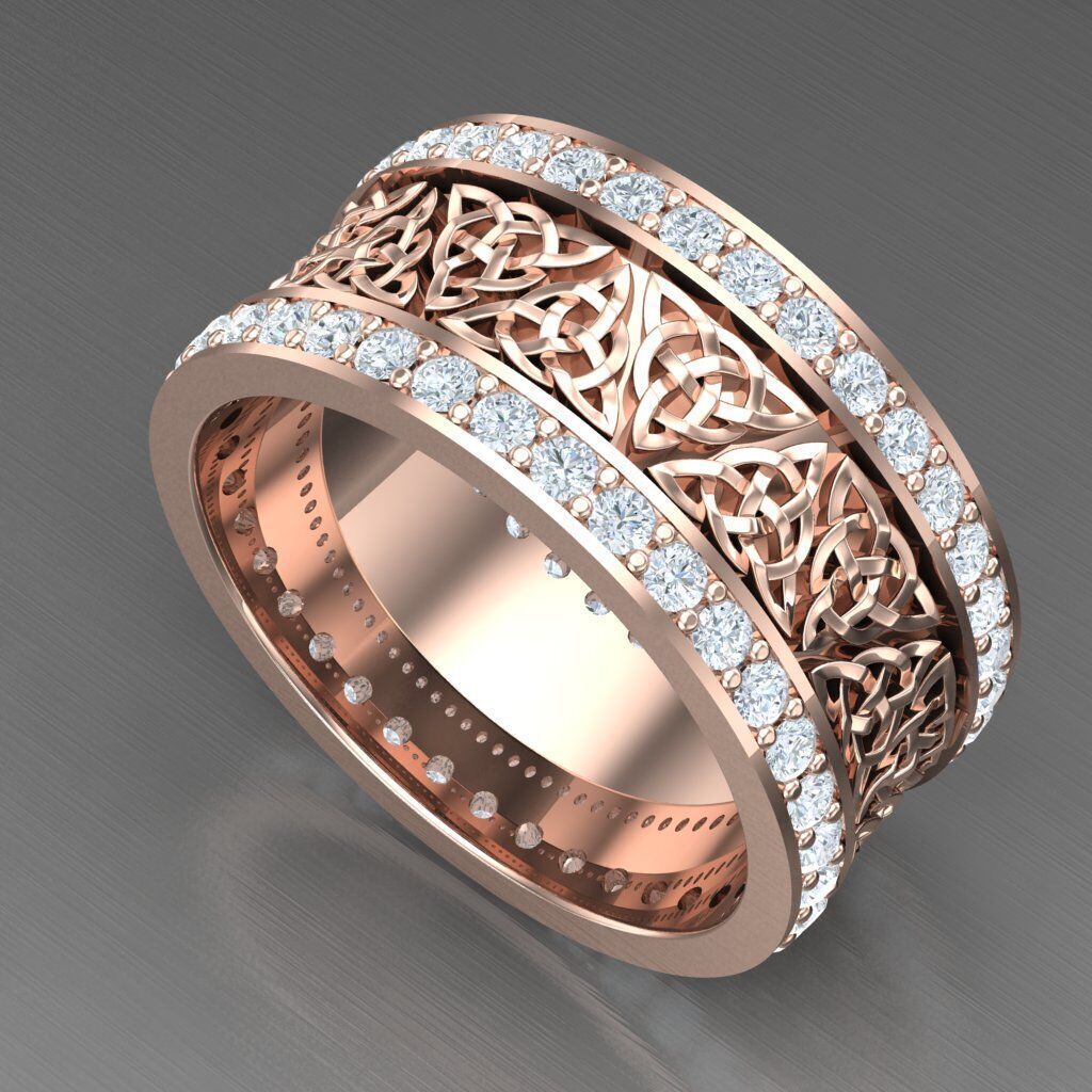 Wedding Men Ring 2MR049 3D model_8