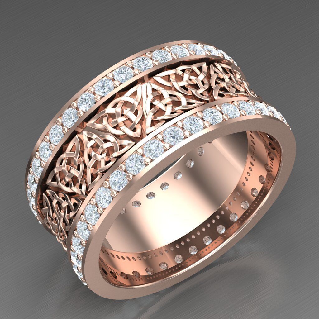 Wedding Men Ring 2MR049 3D model_6