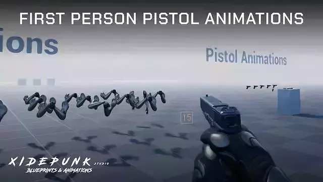 First Person Pistol Animations 3D model First Person Pistol Animations 3D model