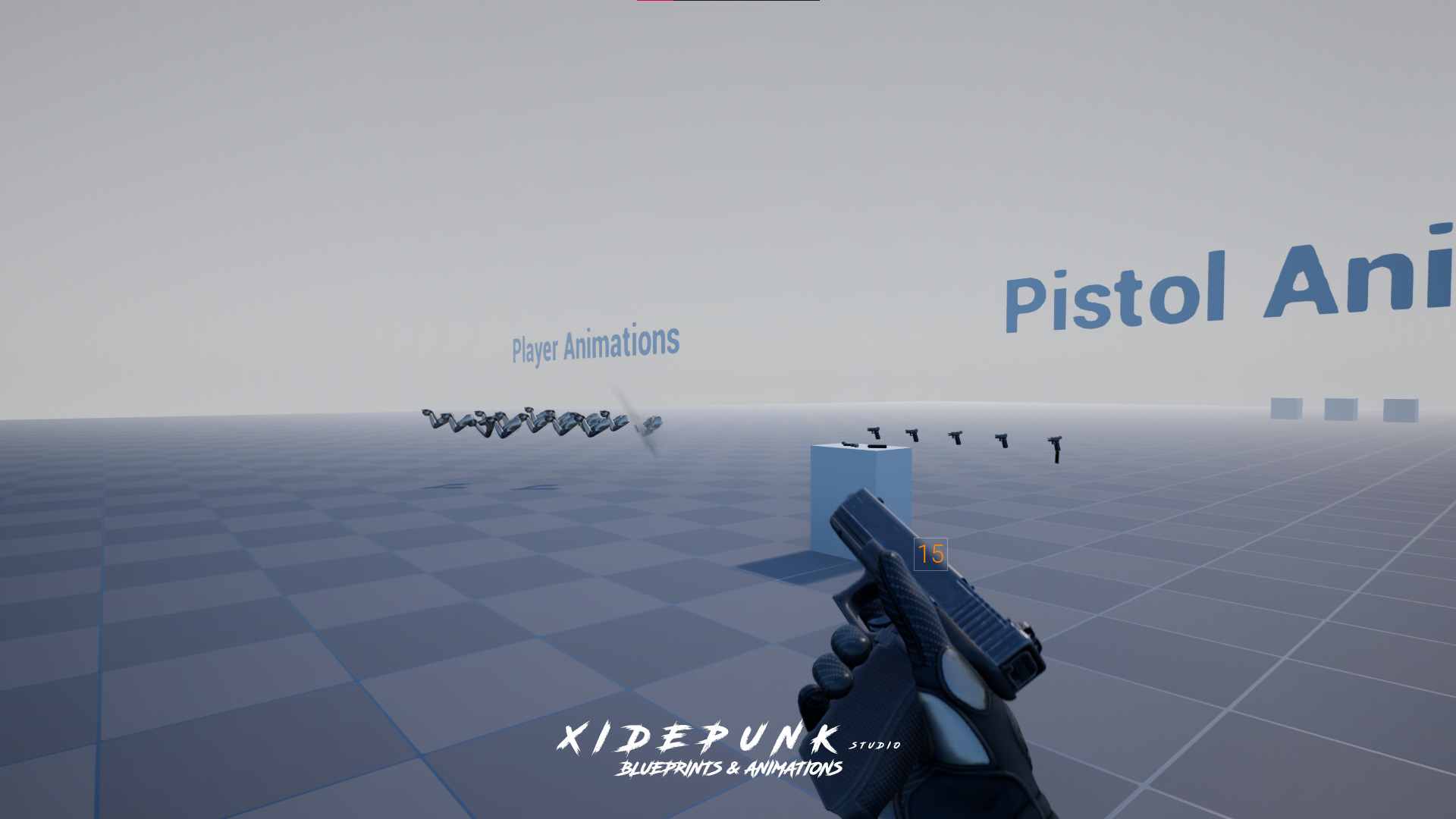 First Person Pistol Animations 3D model_2