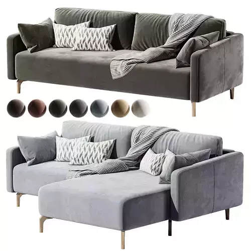 Lieri corner and straight sofa