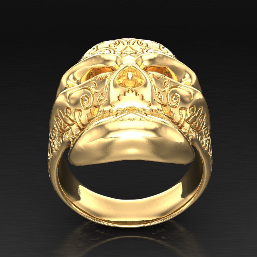 Skull Men Ring 2MR050 3D model_3