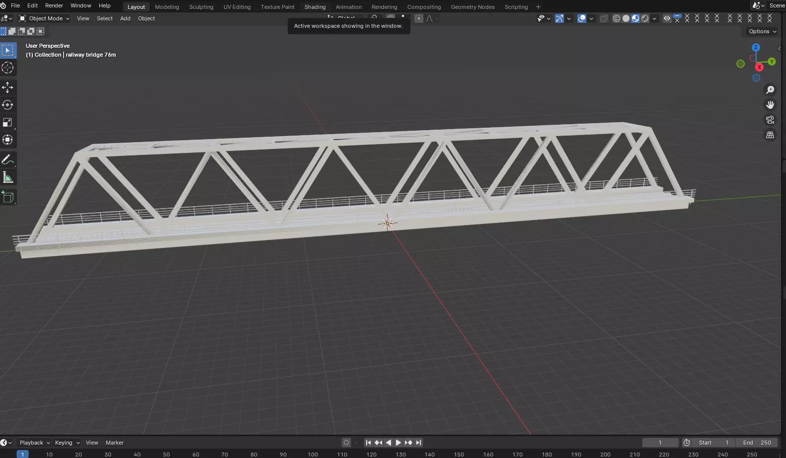 river bridge vietnam Free 3D model_0