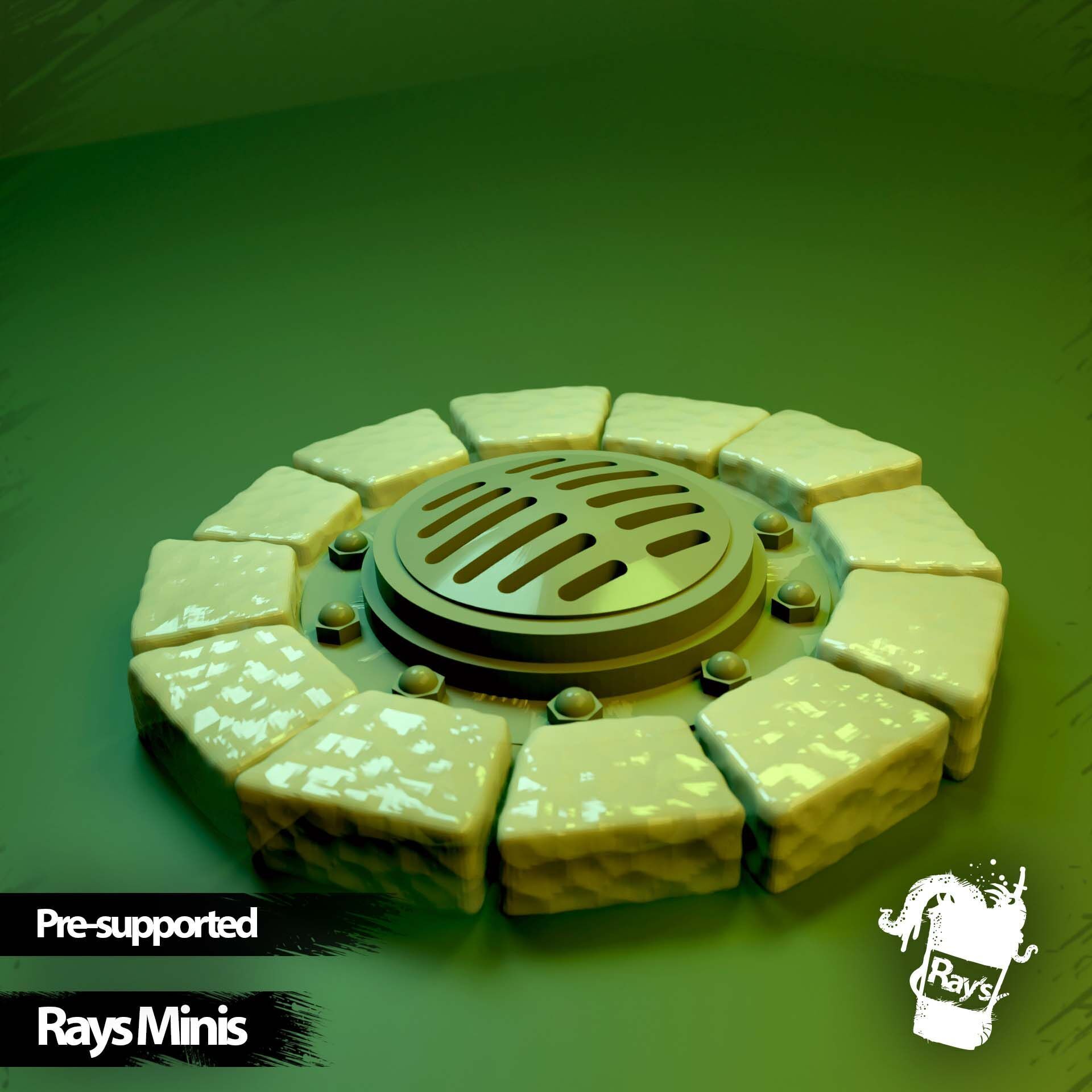 Sewer Hatches 3D print model_4