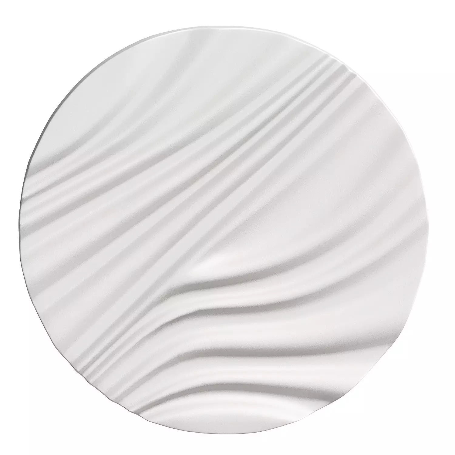 Draped Gypsum Wall Sculpture 3D model_0