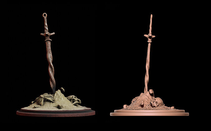 DARK SOULS BONFIRE - ICONIC COLLECTIBLE PROP - PRINTABLE FAN ART 3D print model