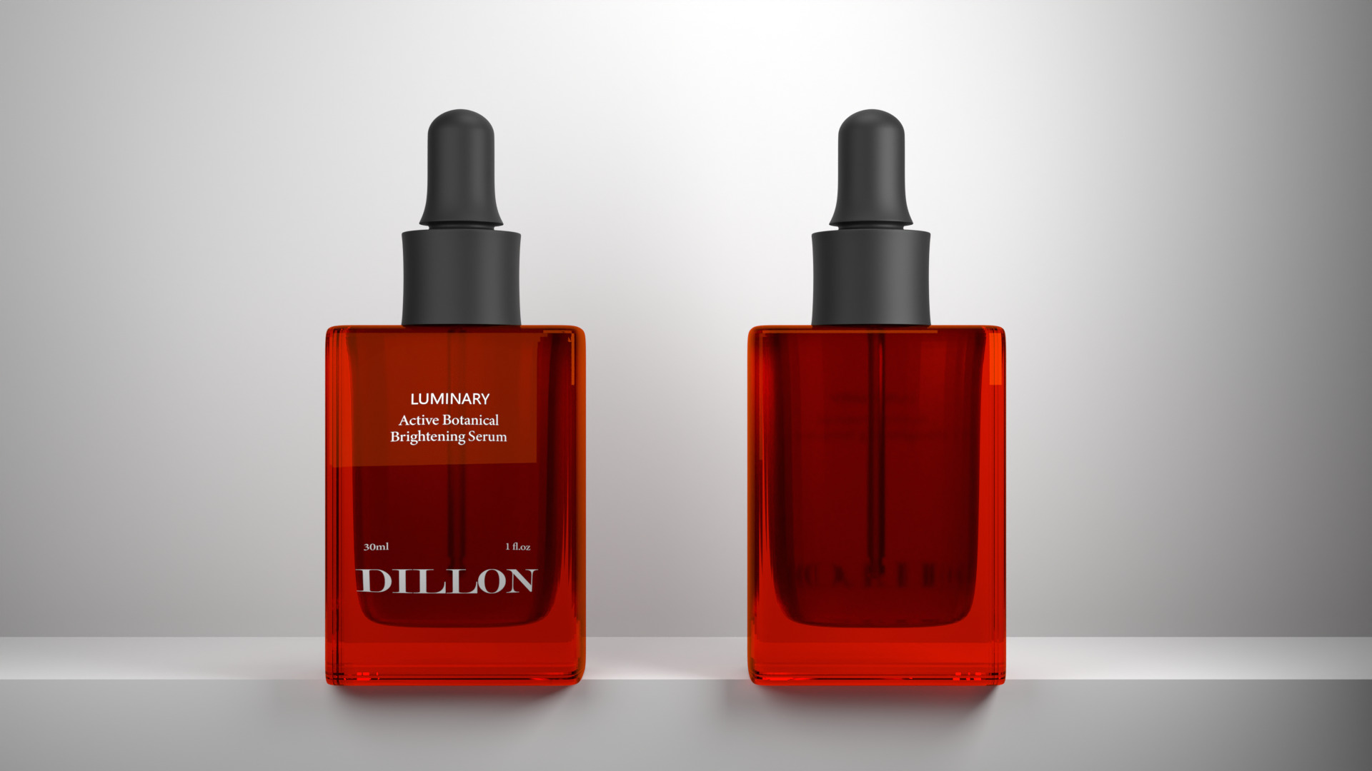 Realistic Glass Serum Bottle 3D Model Cosmetic Packaging  Free 3D model_3