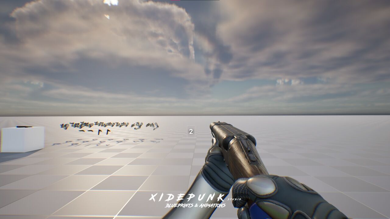 First Person Sawed-Off Shotgun Animations 3D model_4