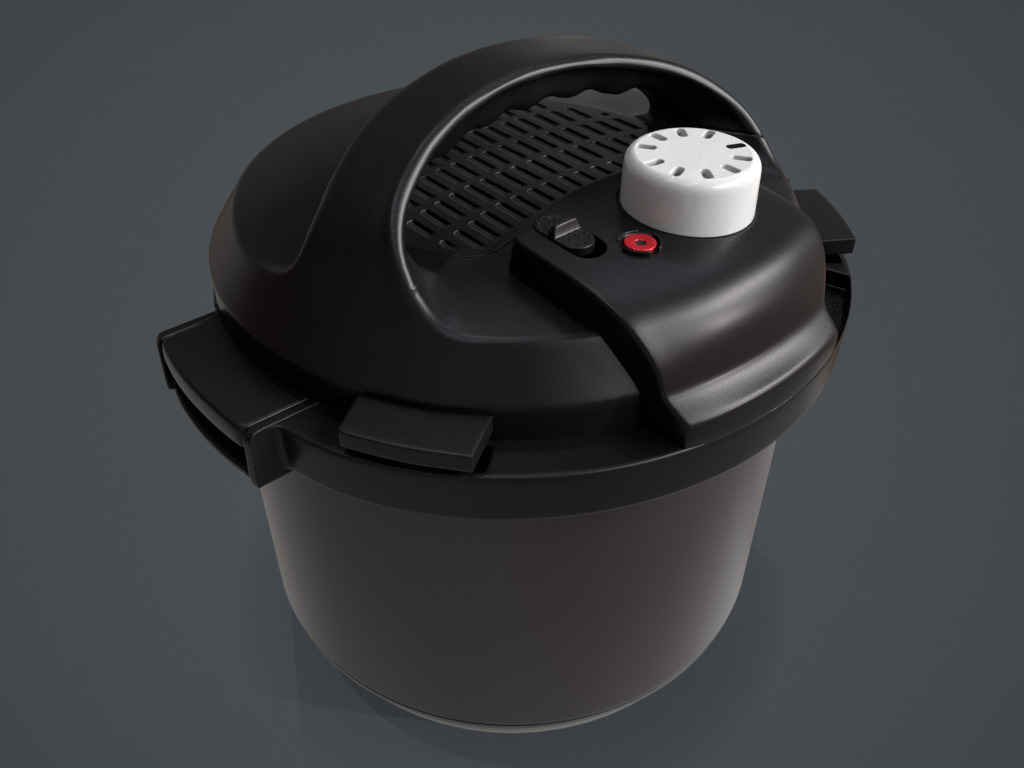 Pressure cooker 3D model_4