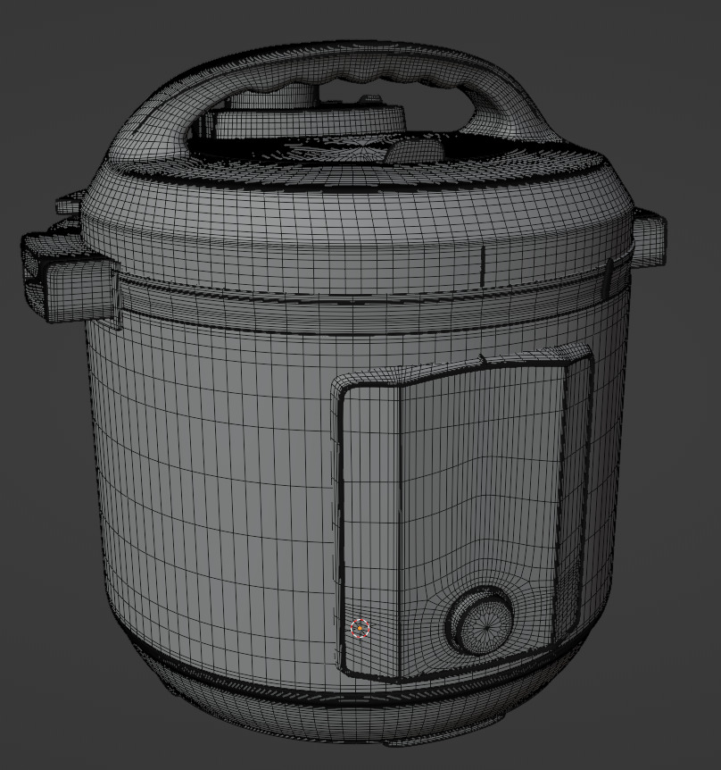 Pressure cooker 3D model_8