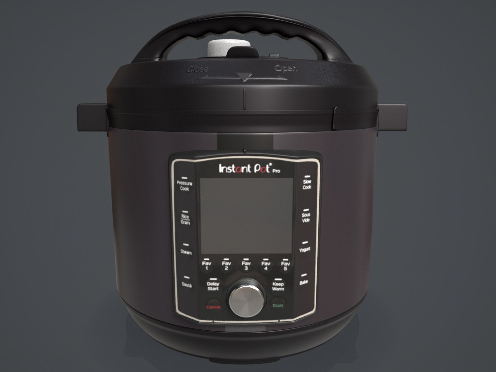 Pressure cooker 3D model_1