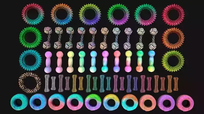 Zoo Toys for Pet Cats and Dogs to Chew Gnawing Pack