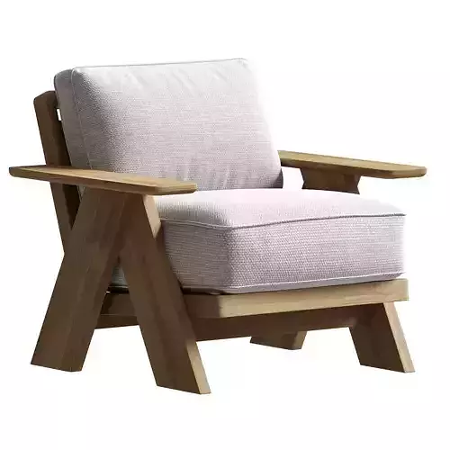 Modern Farmhouse Outdoor Lounge Chair