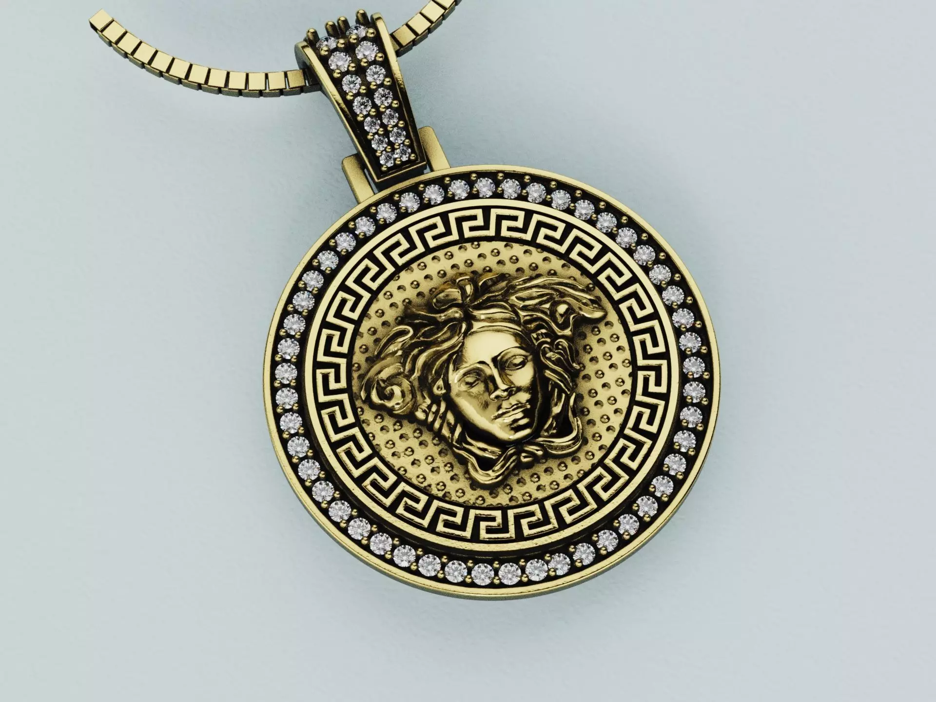 Dije Medusa Greca - Pendant Medusa Greca 3D print model