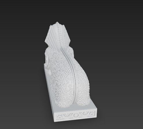 3D Printable Ancient Egyptian Sphinx Bust  3D model_5
