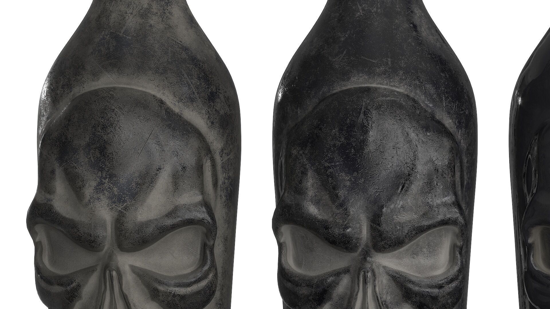 Rum Pirate Bottle Low-poly 3D model_4