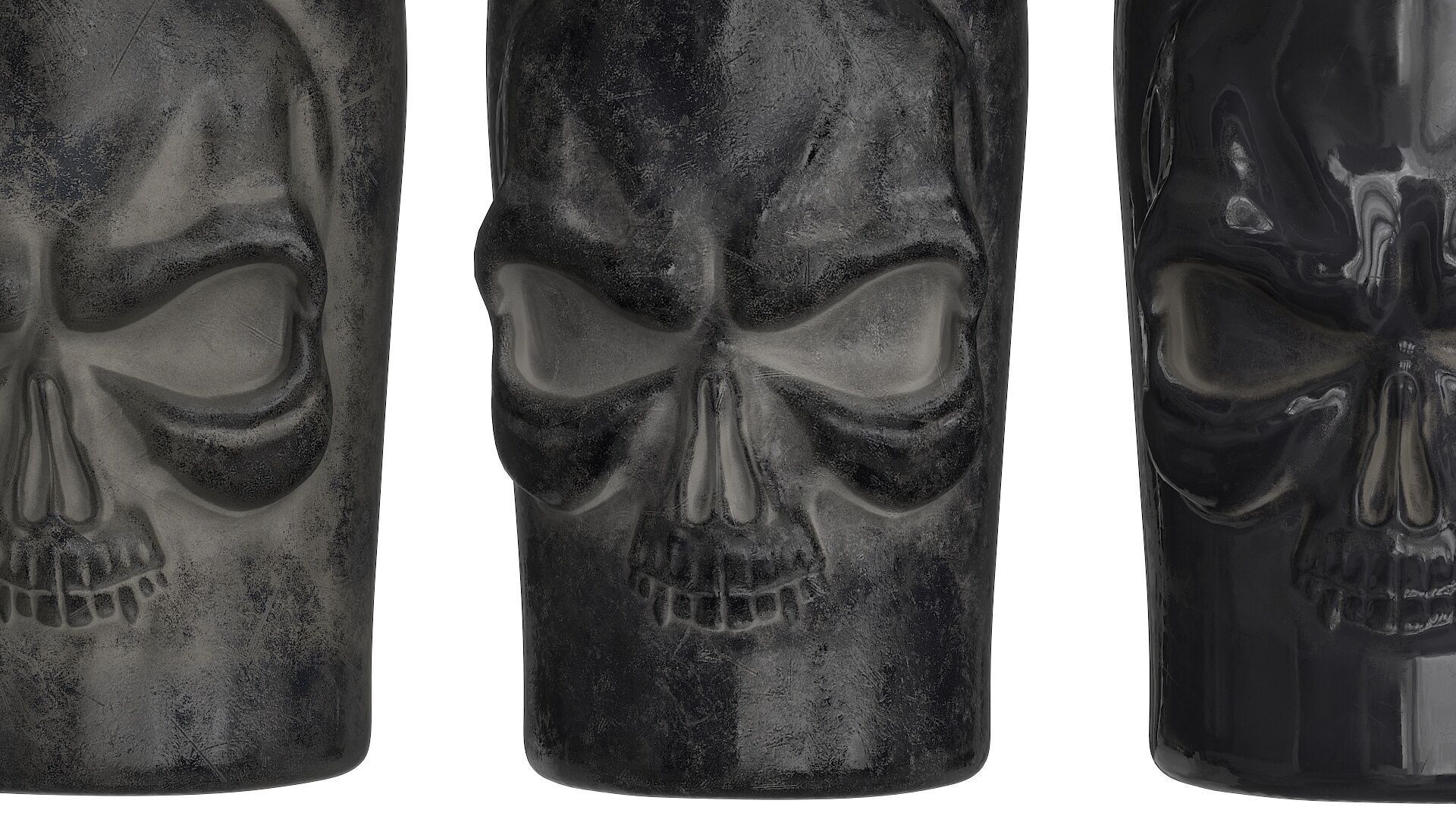 Rum Pirate Bottle Low-poly 3D model_3