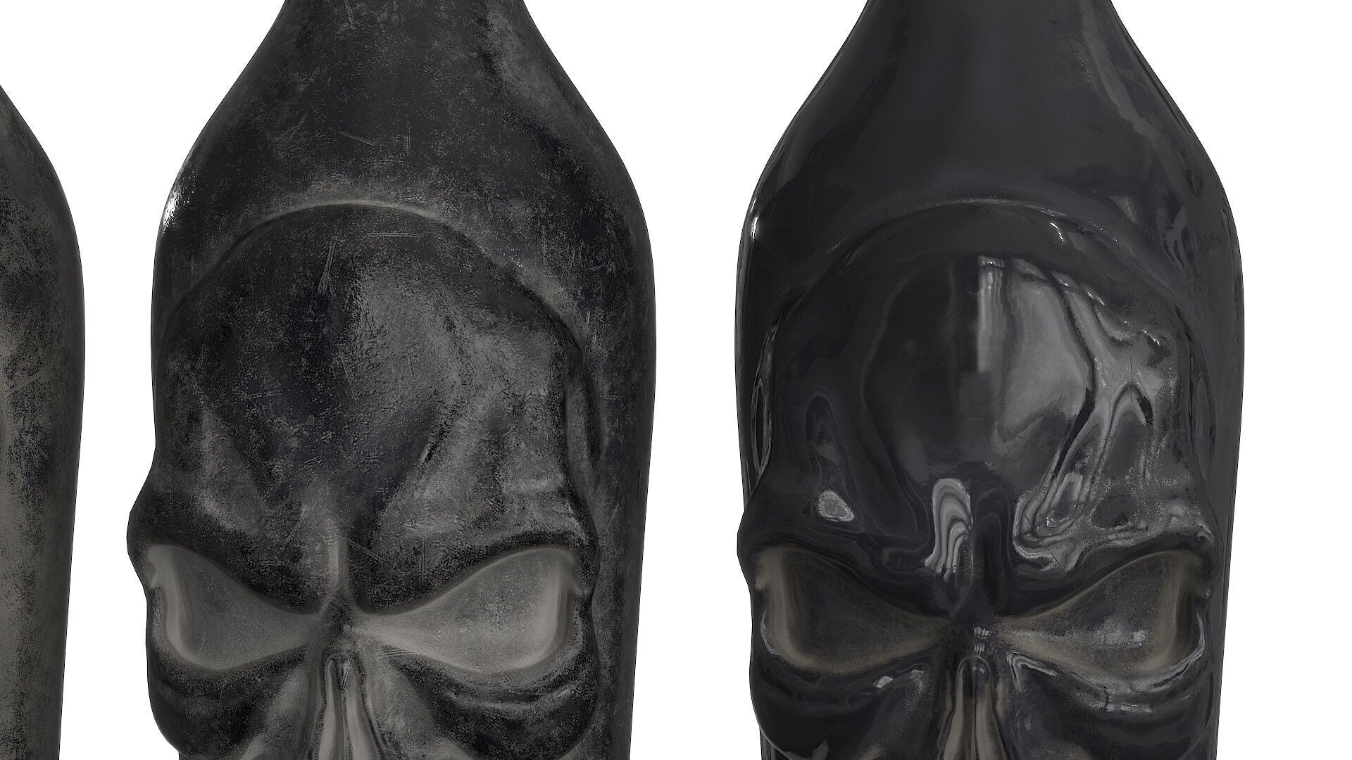 Rum Pirate Bottle Low-poly 3D model_5