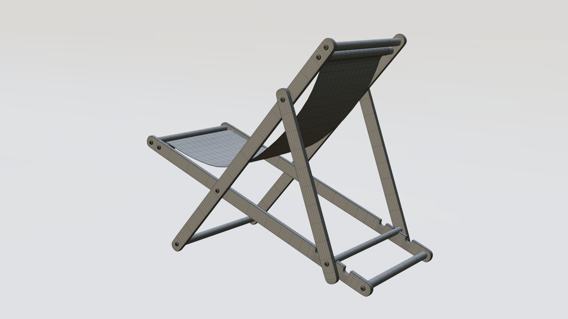 Beach chair 3D model_12