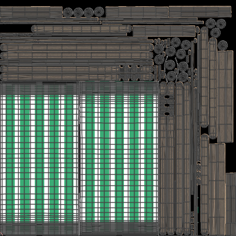 Beach chair 3D model_9