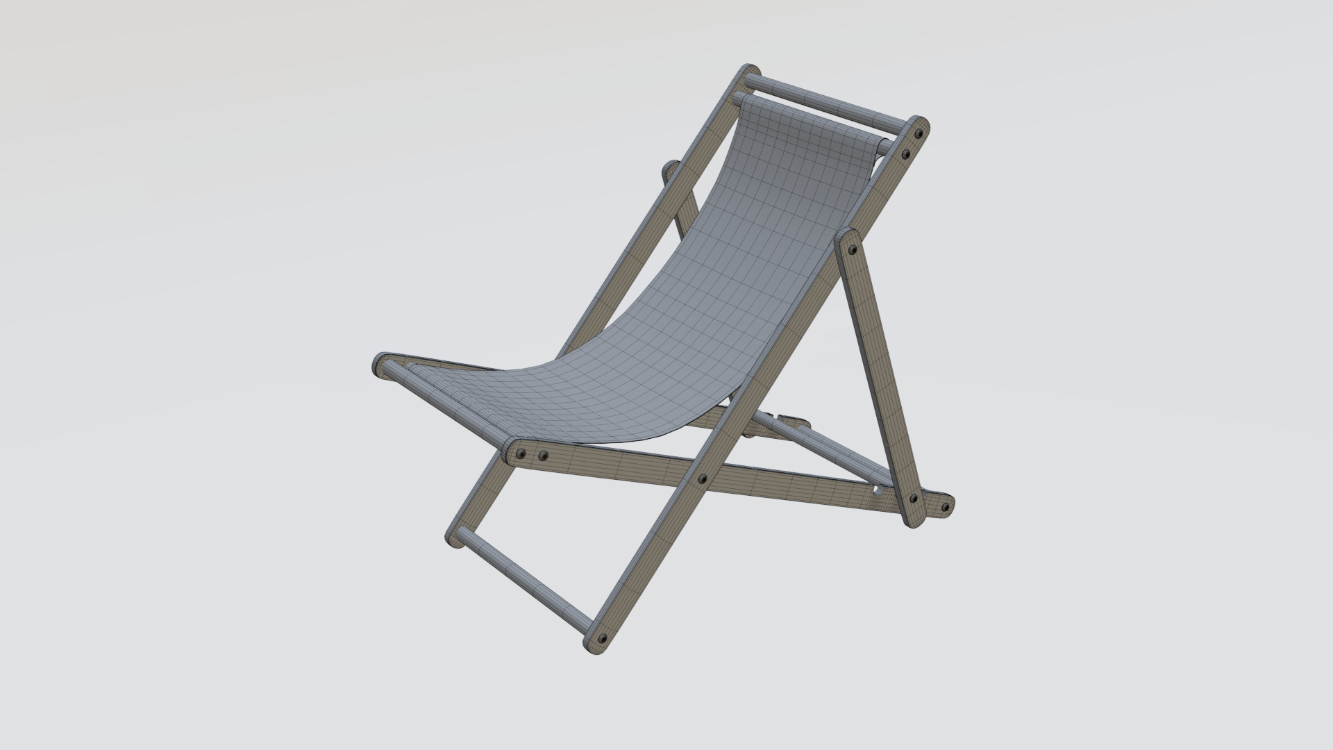 Beach chair 3D model_10
