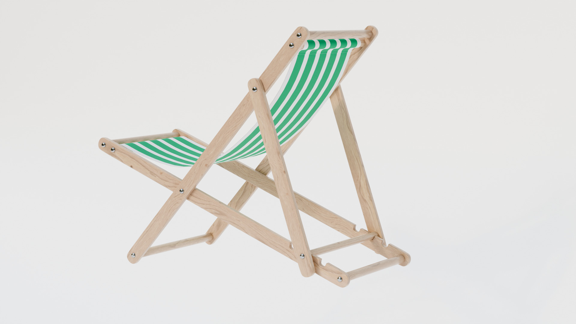 Beach chair 3D model_2