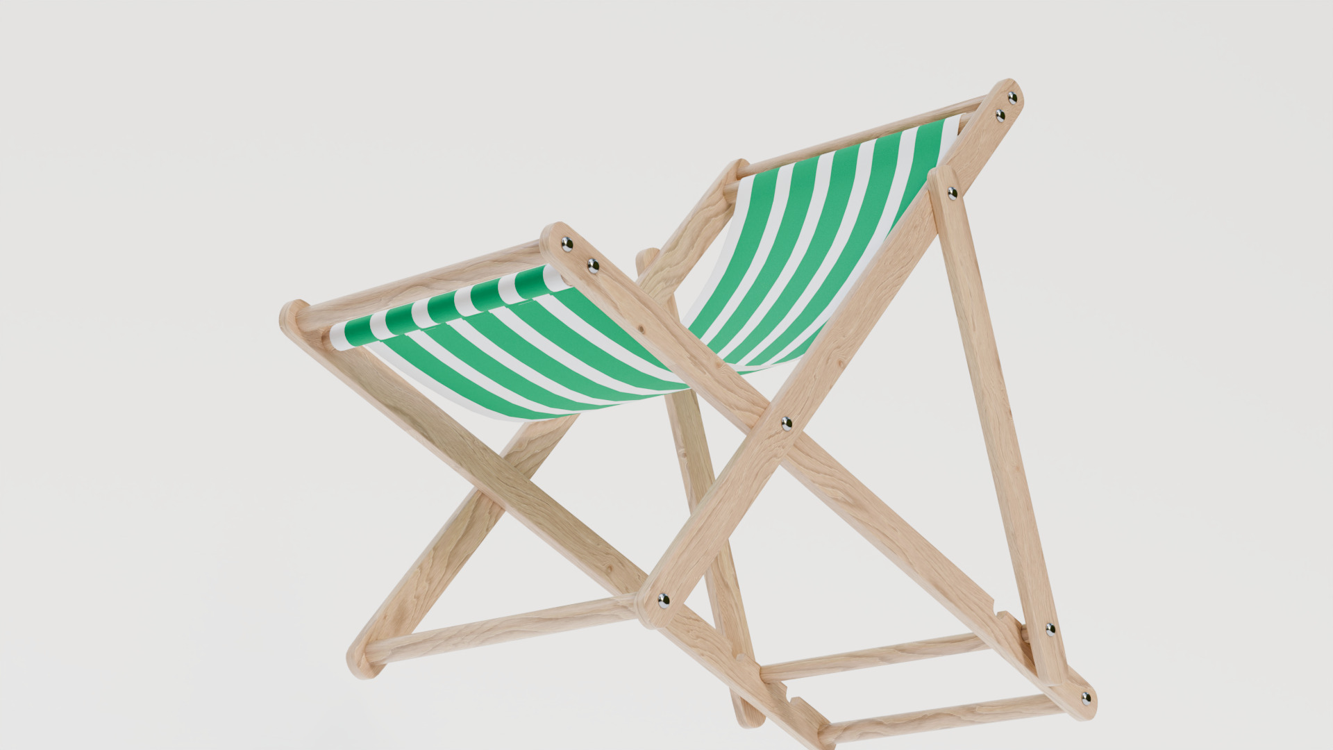 Beach chair 3D model_8