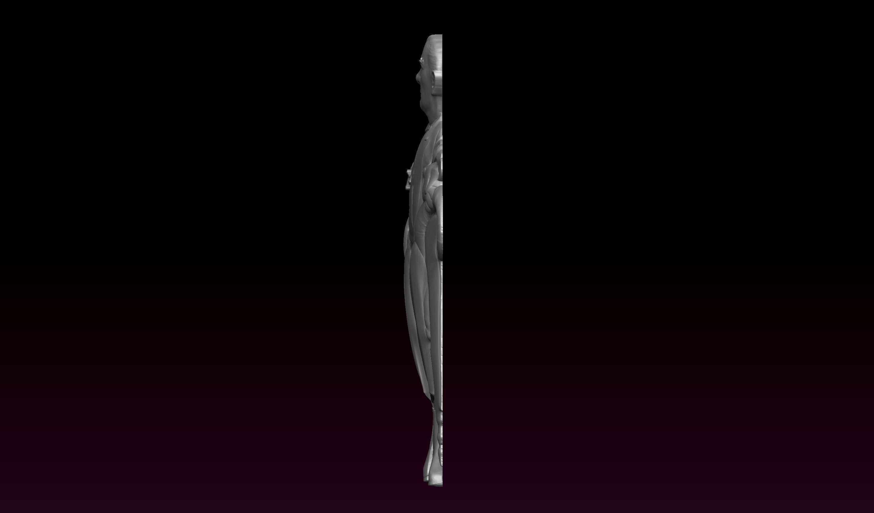 Ataturk Relief 3D print model_3