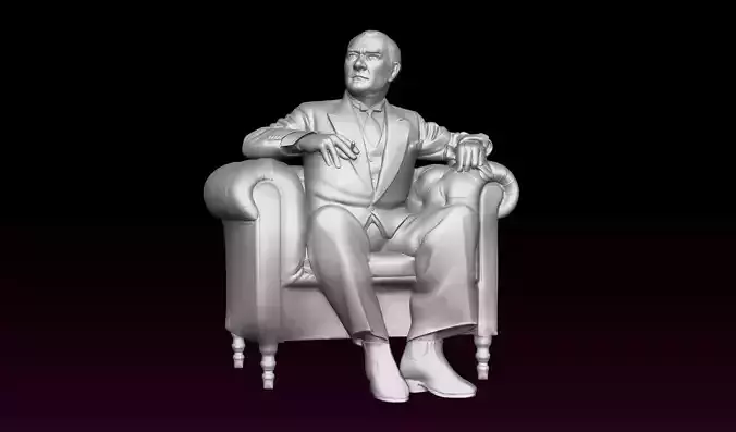 Ataturk Relief 3D print model