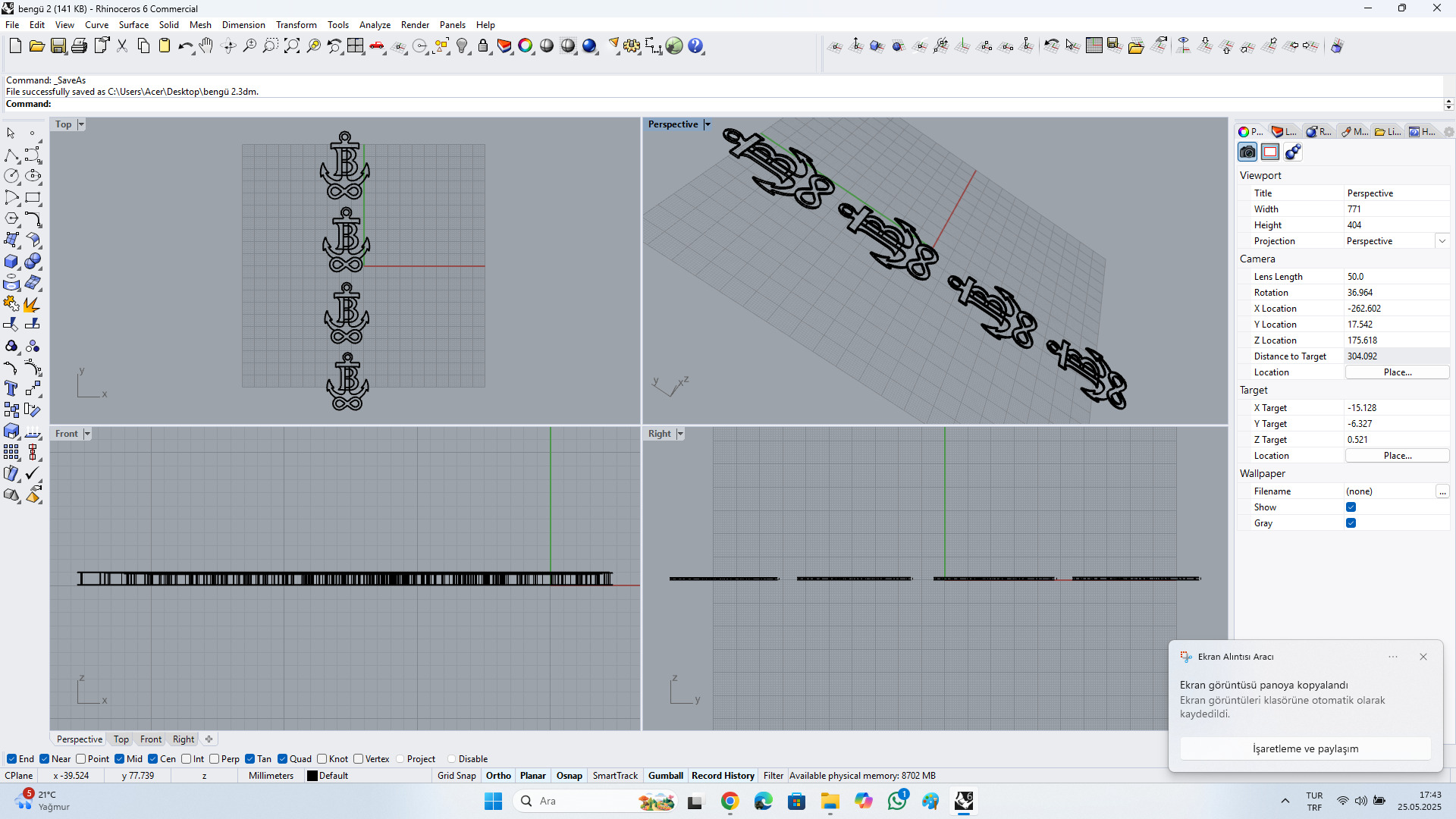 sonsuzluk kolyesi Free 3D model_1