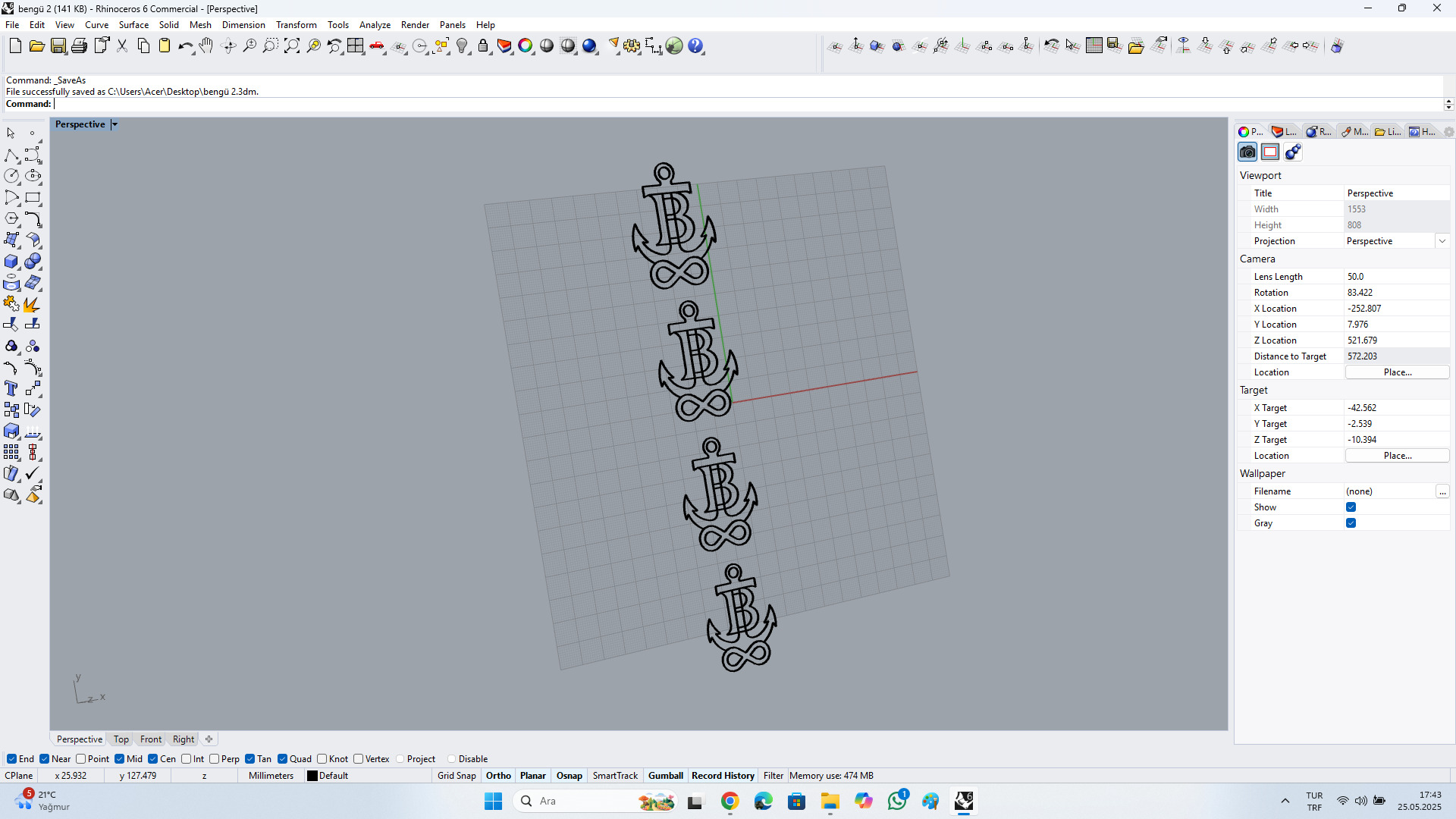 sonsuzluk kolyesi Free 3D model_4