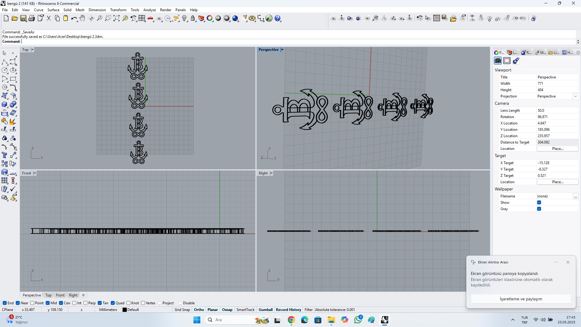 sonsuzluk kolyesi Free 3D model_2