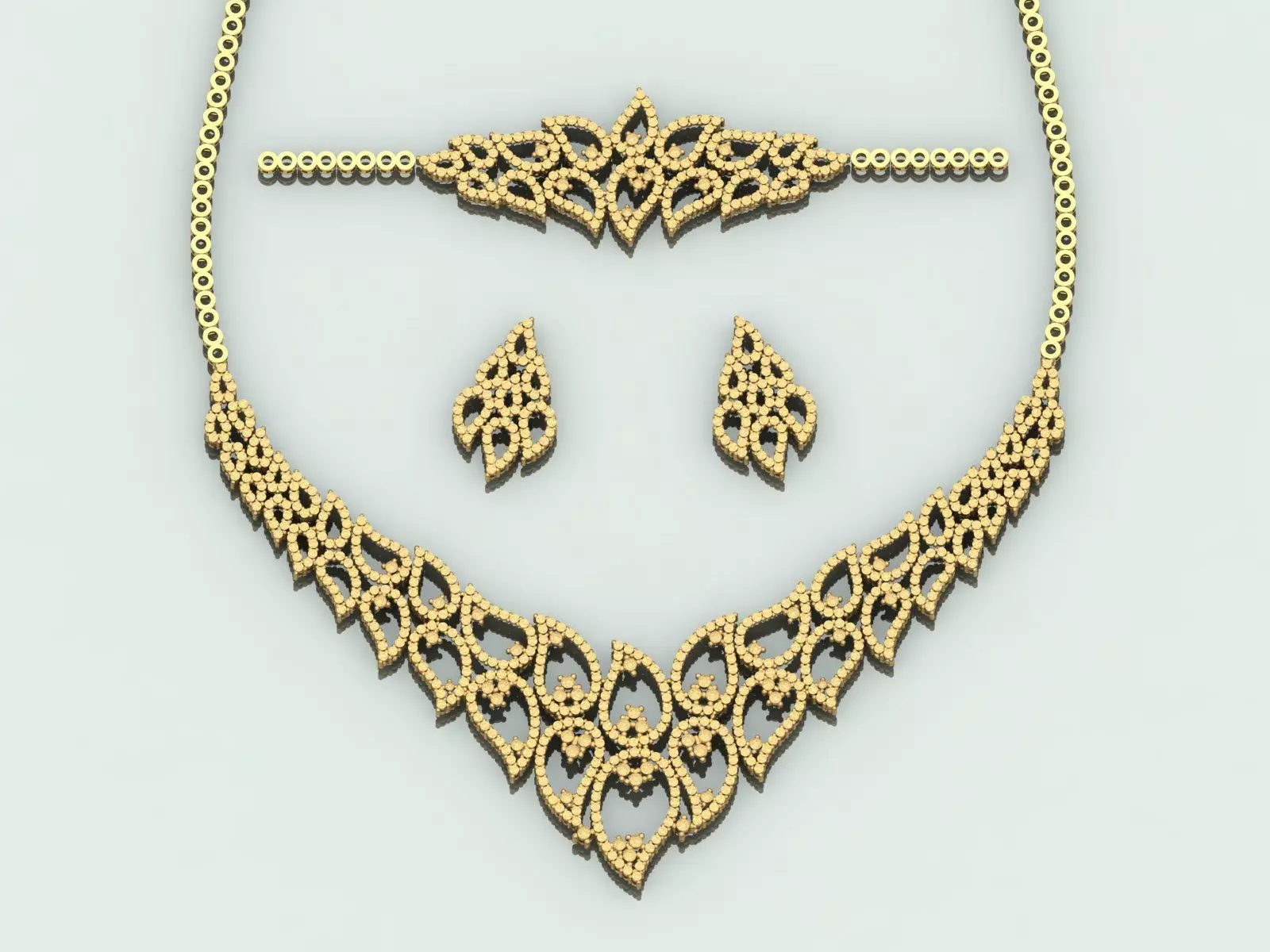 Gold Set  3D print model_0