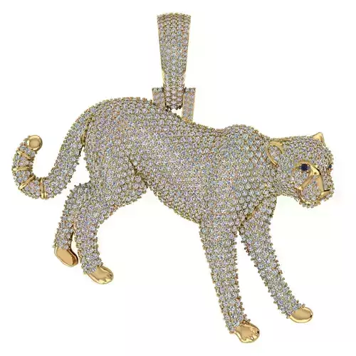 Panther pendant 3D print model