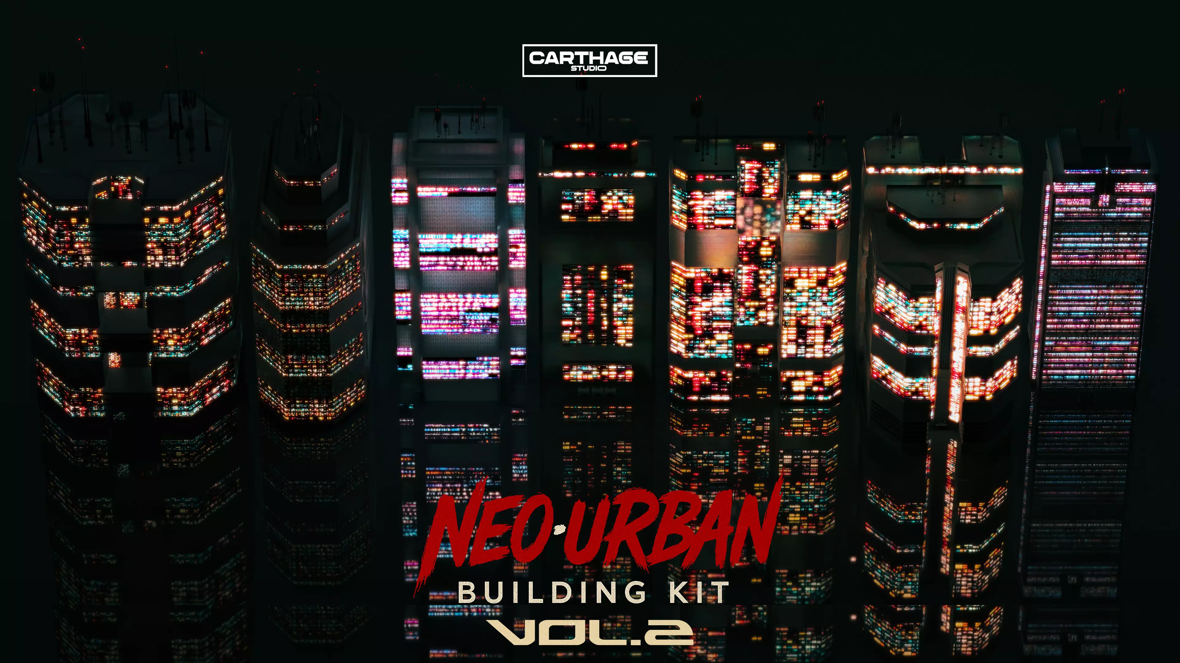 NeoUrban Building Kit Vol 2 Low-poly 3D model
