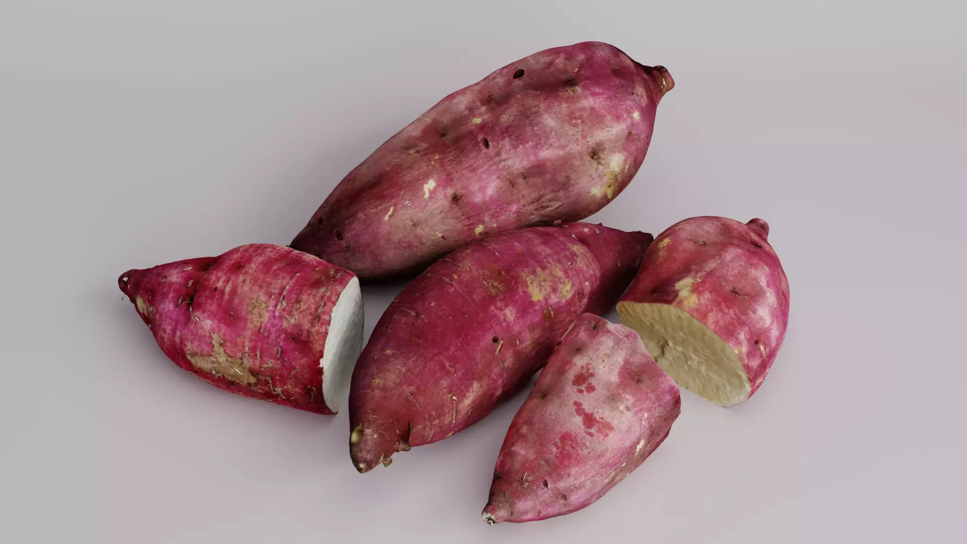 Purple Sweet Potato Pack 3D model