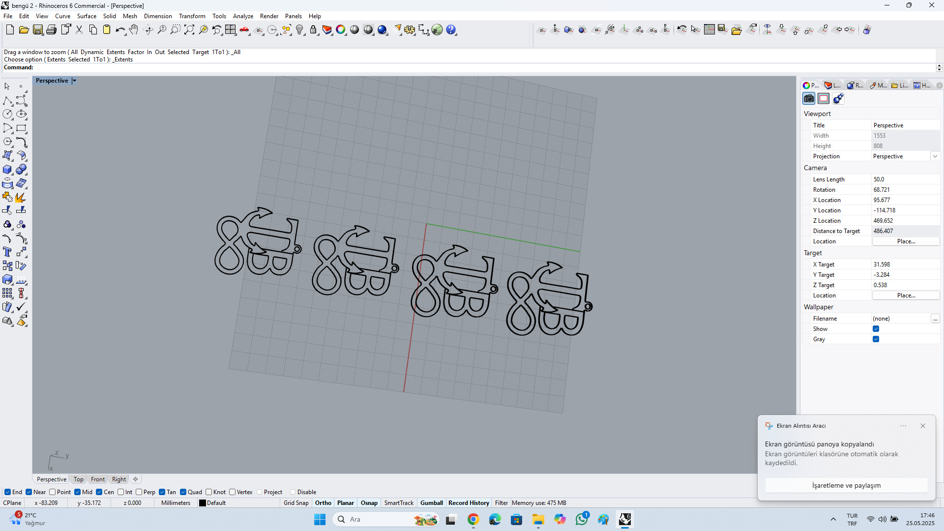 sonsuz kolye Free 3D model_5