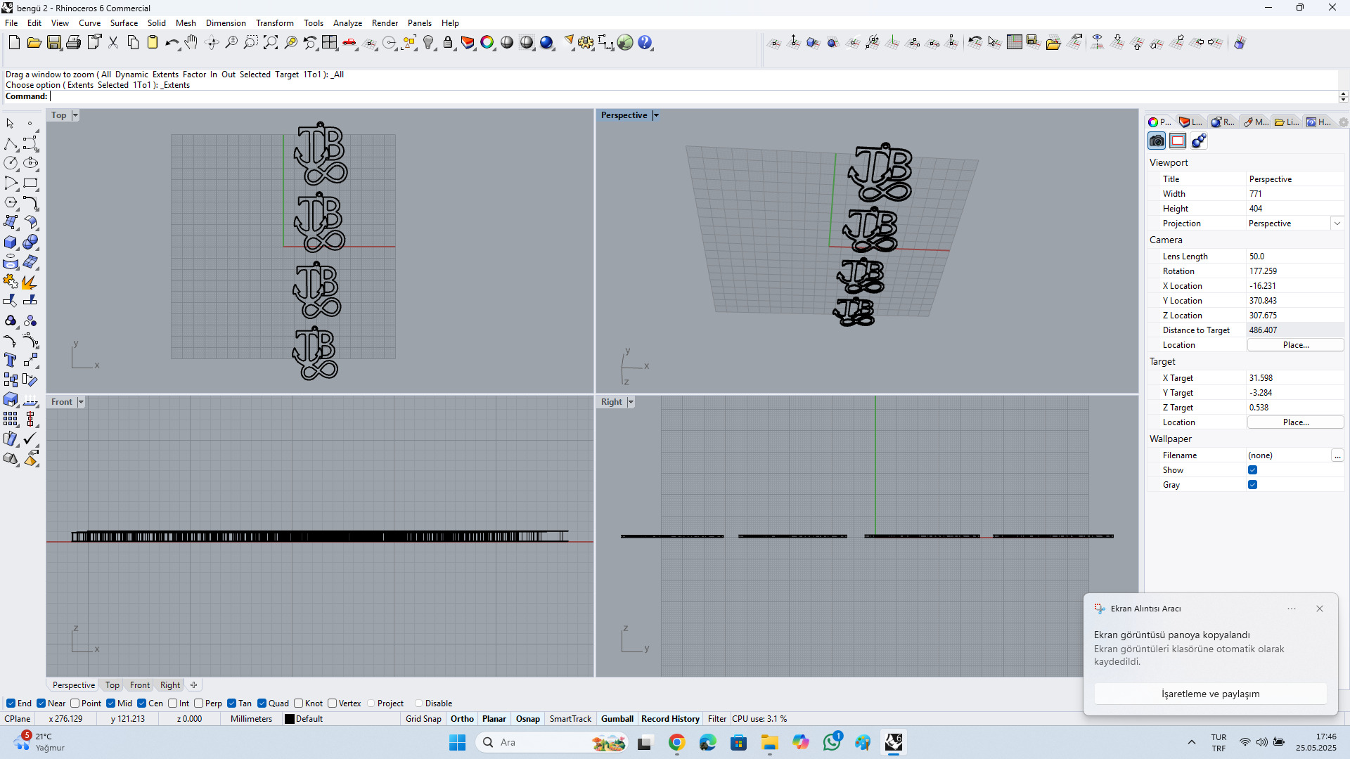 sonsuz kolye Free 3D model_1
