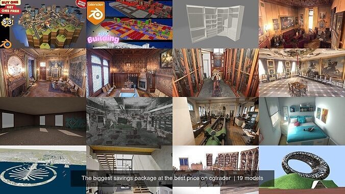 The biggest savings package at the best price on cgtrader  3D Model Collection