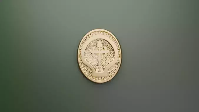 Cross-Tree Pendant 3D print model