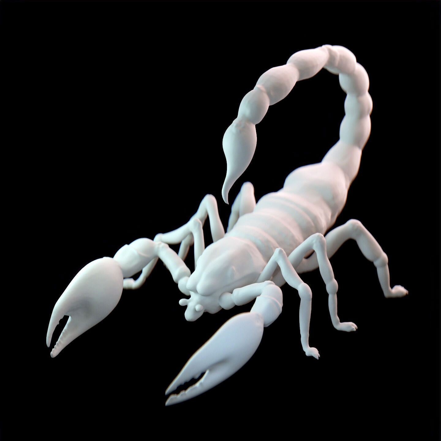 Stylized Scorpion Printable Creature Model 3D print model_6