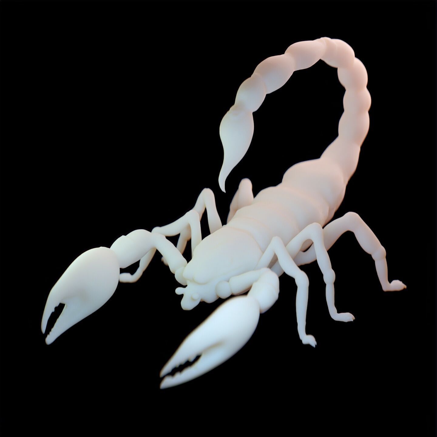 Stylized Scorpion Printable Creature Model 3D print model_10
