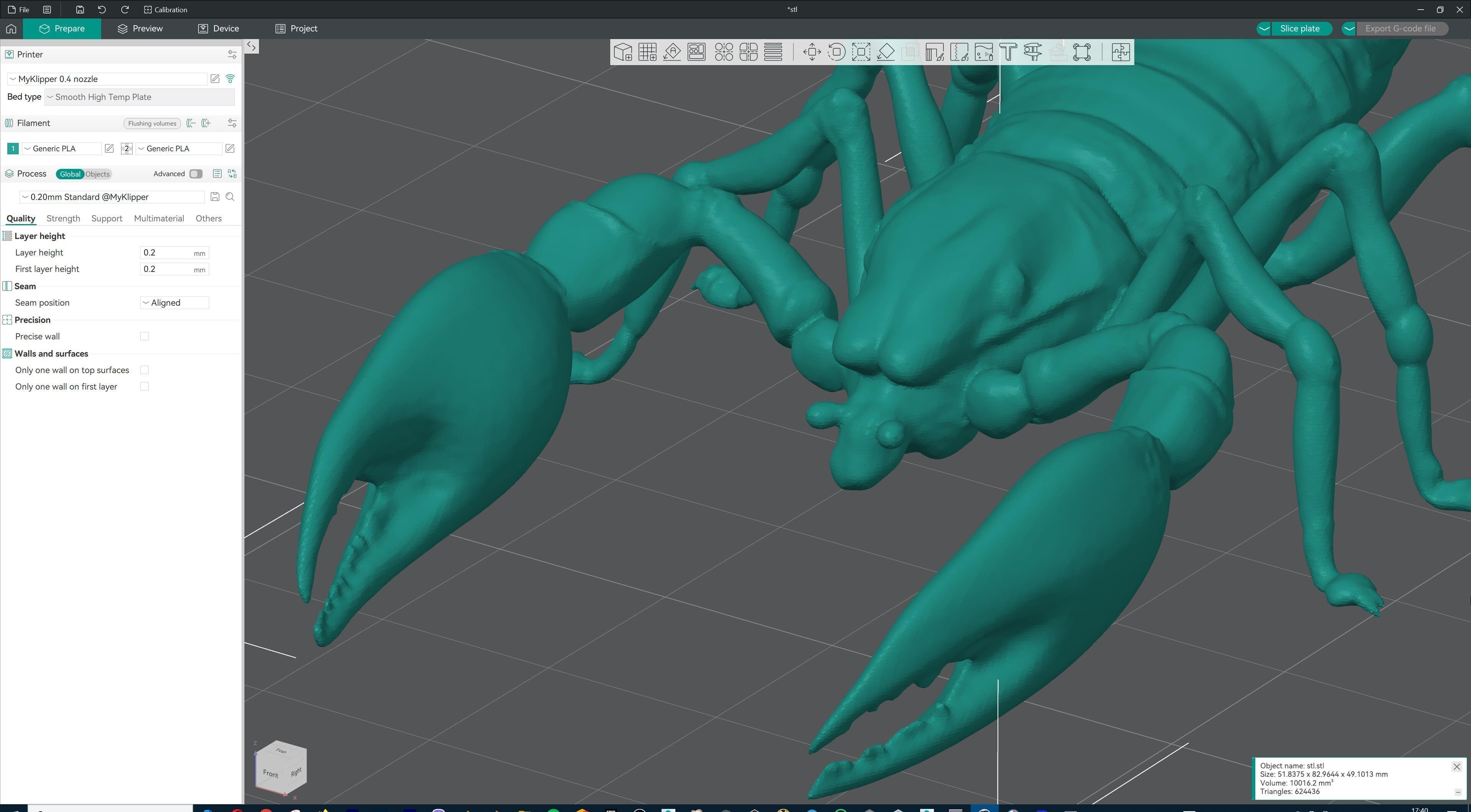 Stylized Scorpion Printable Creature Model 3D print model_29