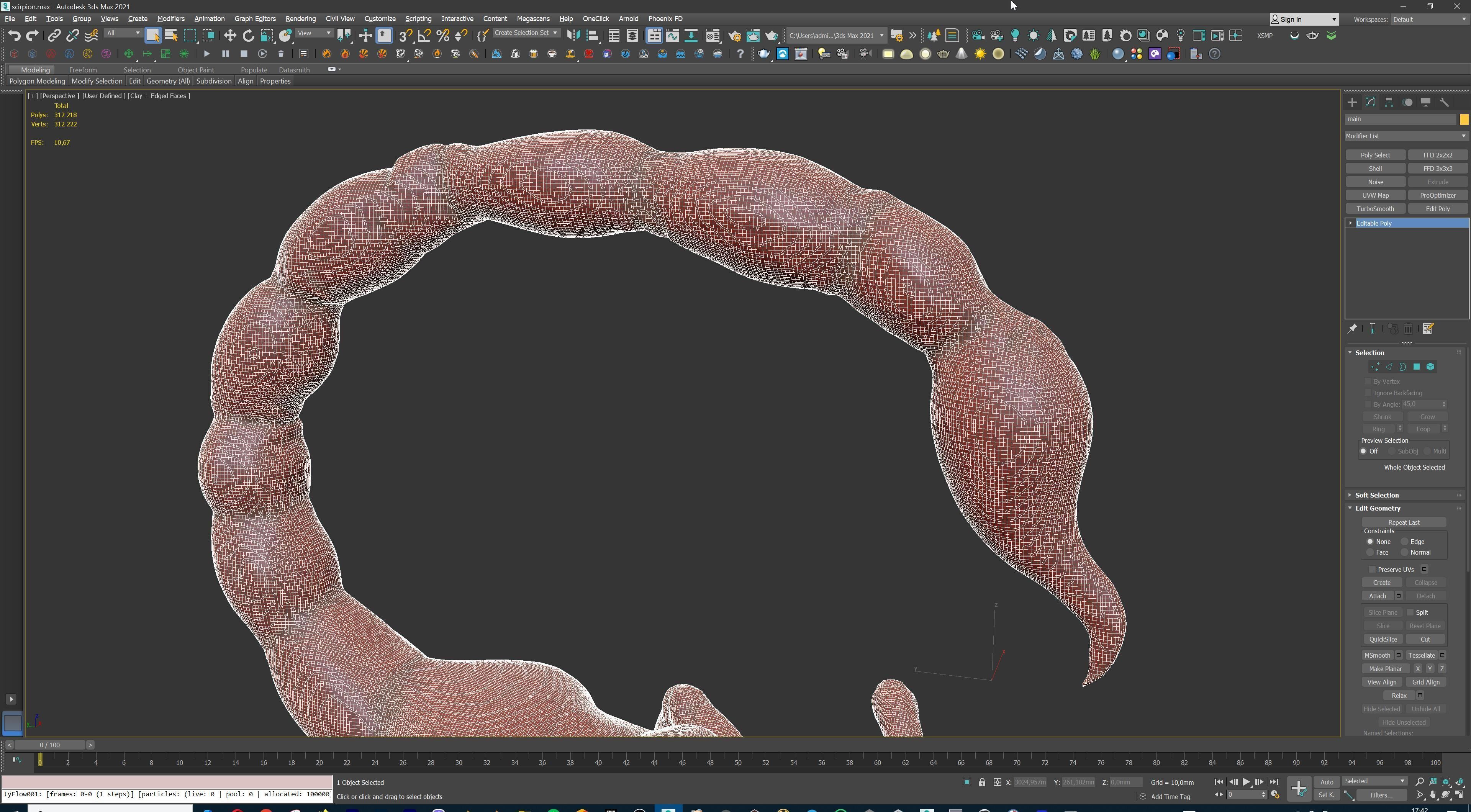 Stylized Scorpion Printable Creature Model 3D print model_17