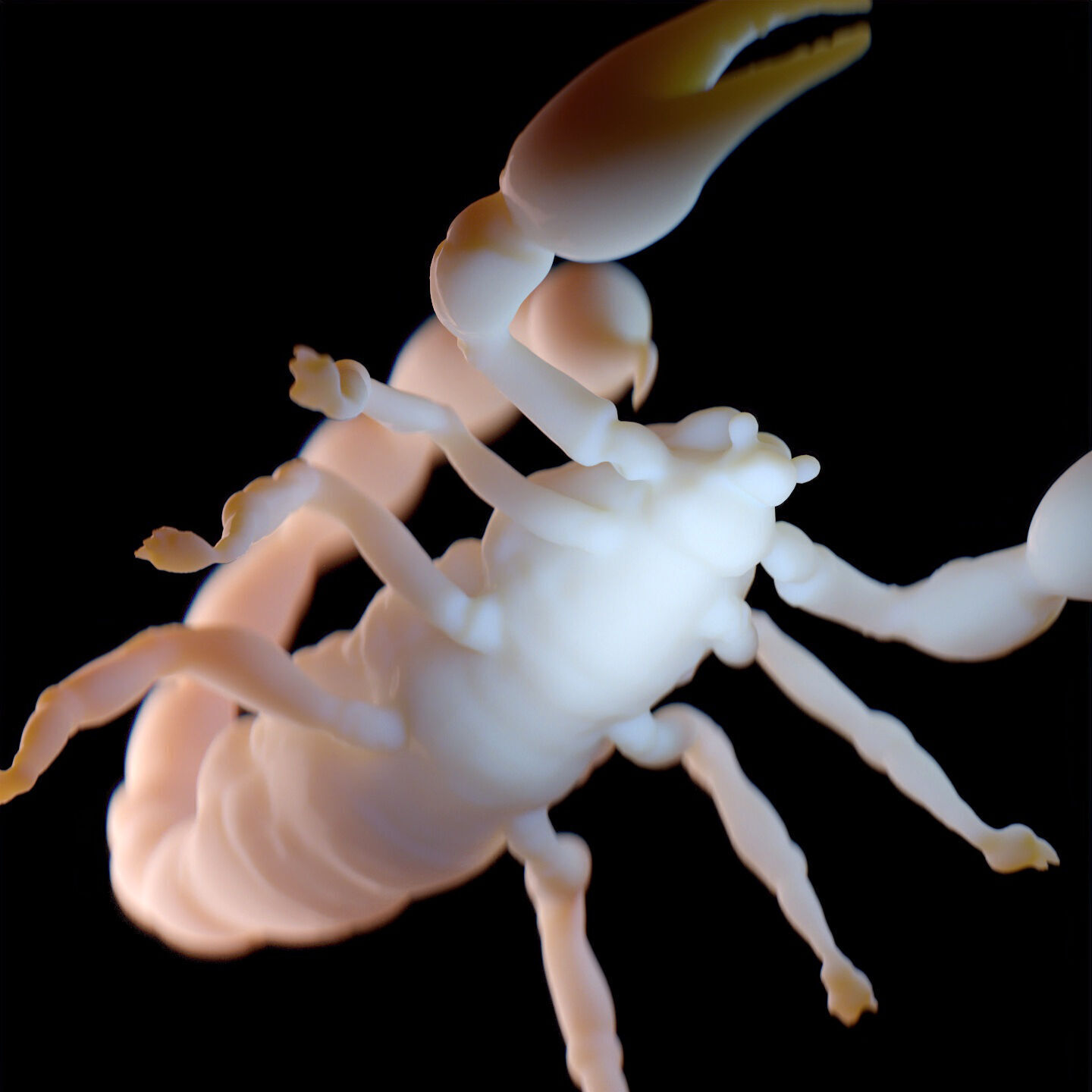 Stylized Scorpion Printable Creature Model 3D print model_4