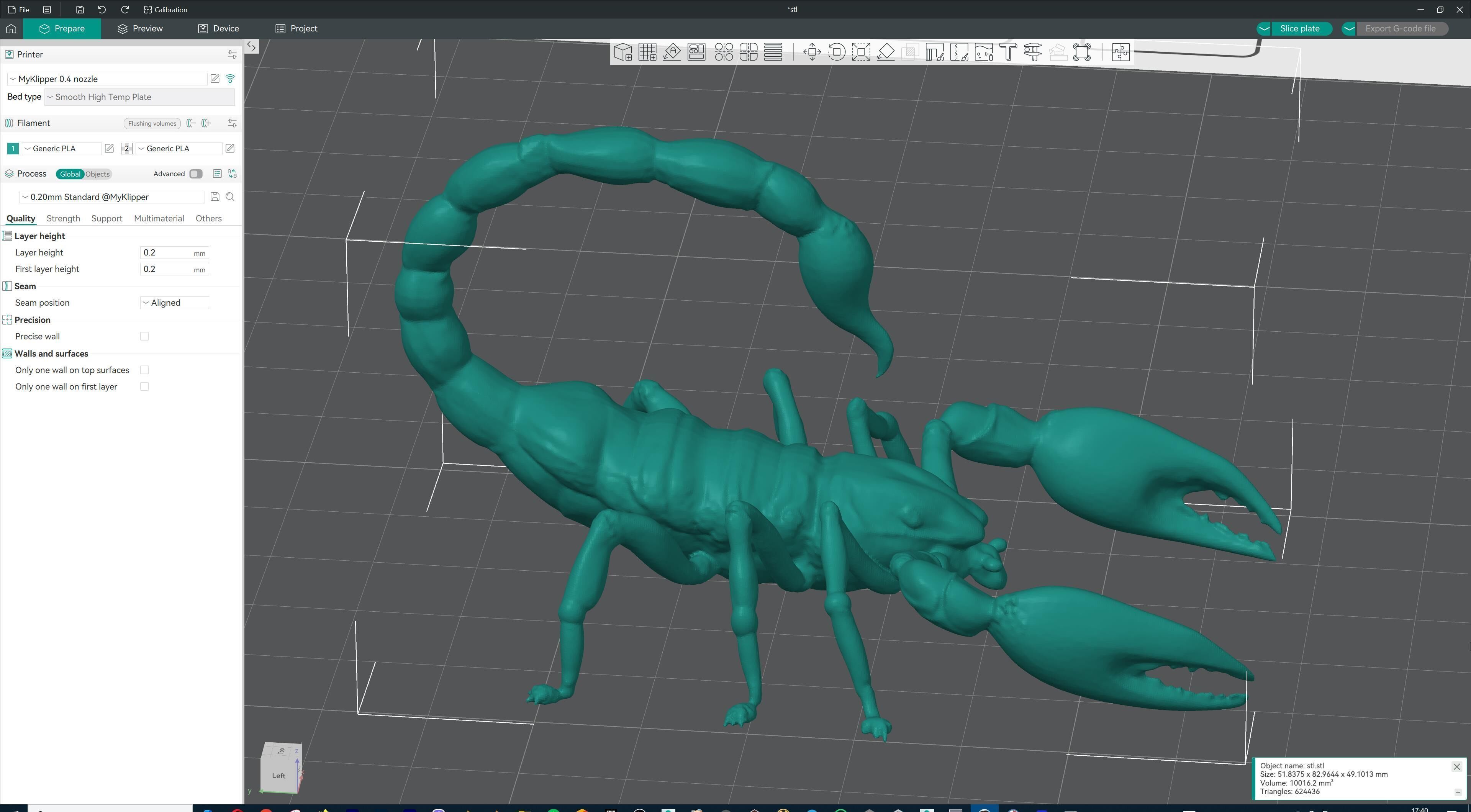 Stylized Scorpion Printable Creature Model 3D print model_31