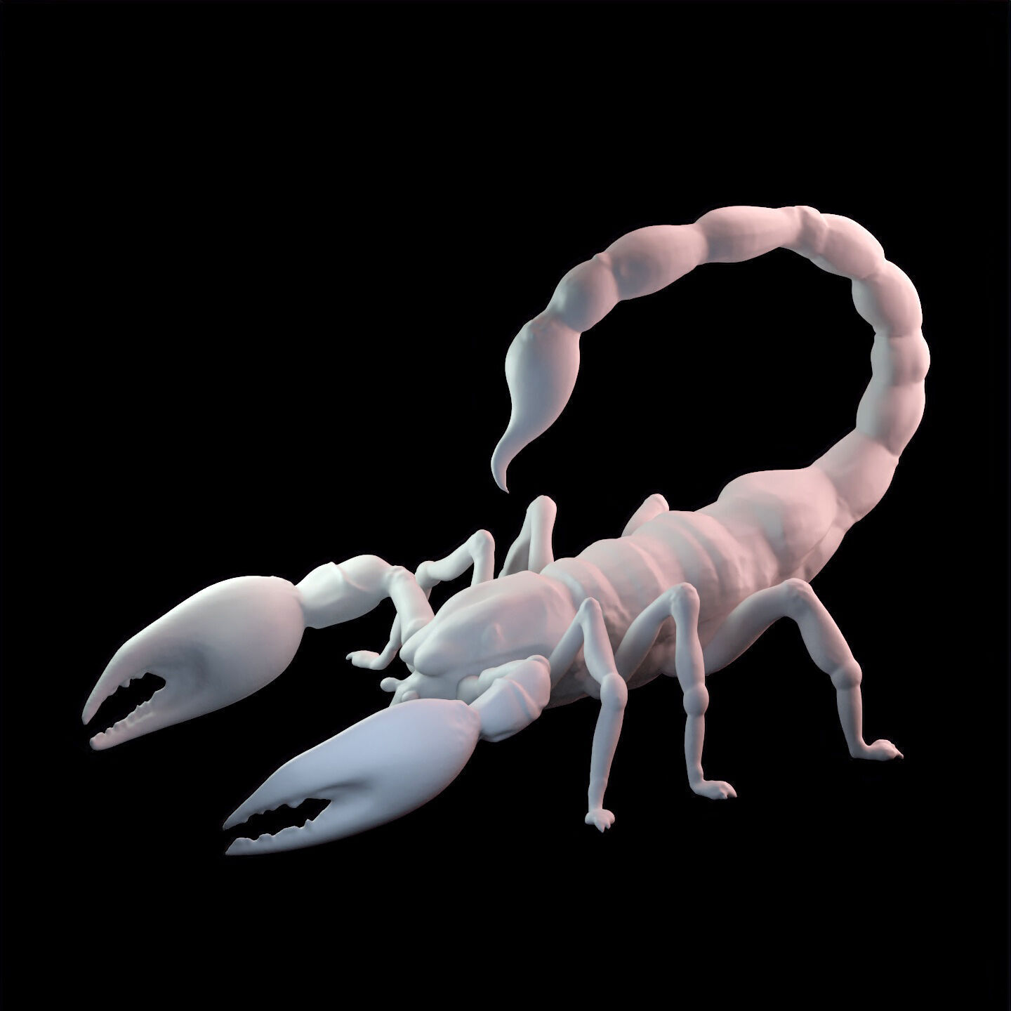Stylized Scorpion Printable Creature Model 3D print model_2