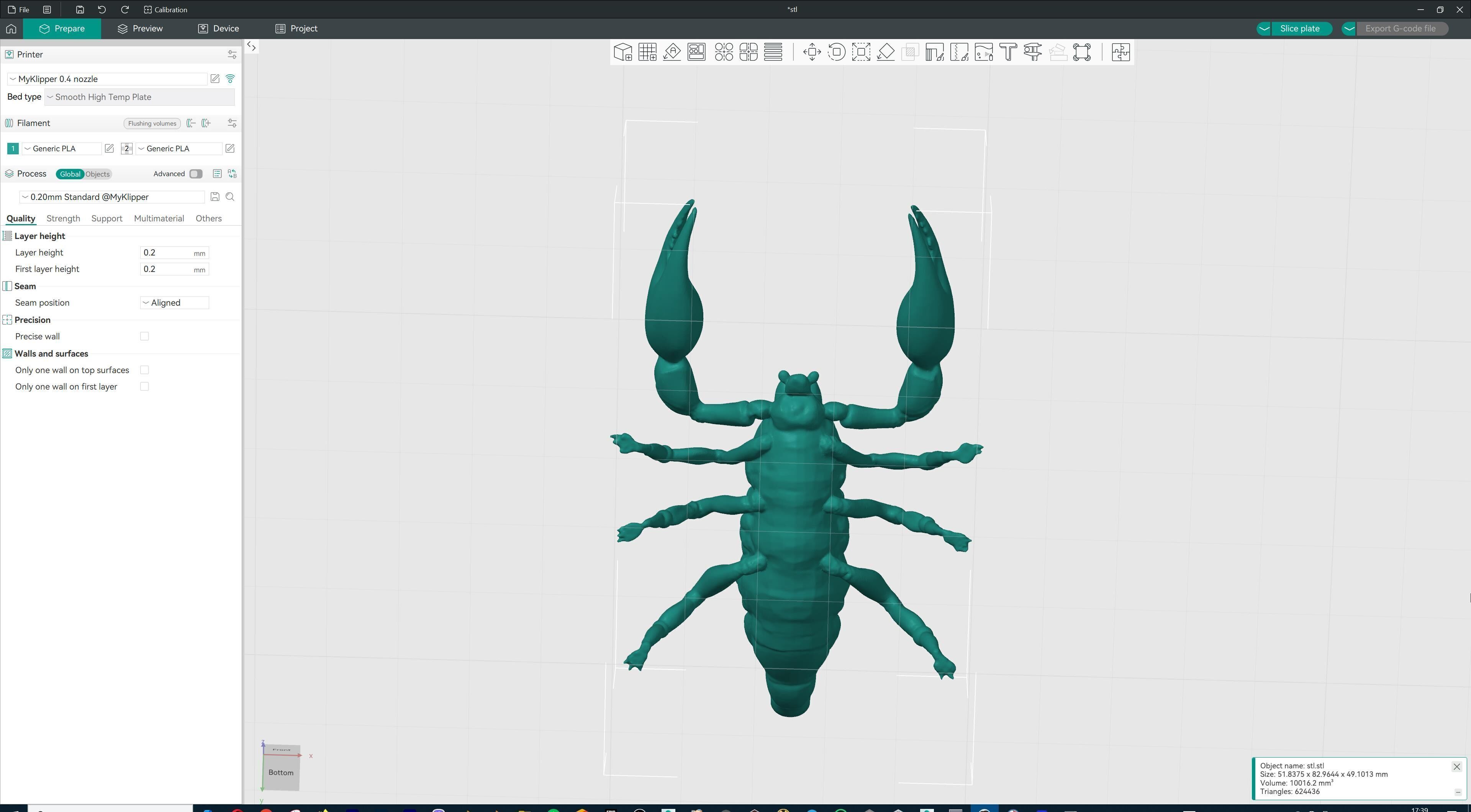 Stylized Scorpion Printable Creature Model 3D print model_22